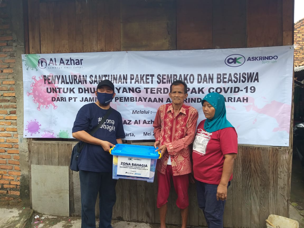 Askrindo Syariah Salurkan PAket Sembako dan Beasiswa Dhuafa Terdampak Covid-19 Melalui LAZ (Part2) 