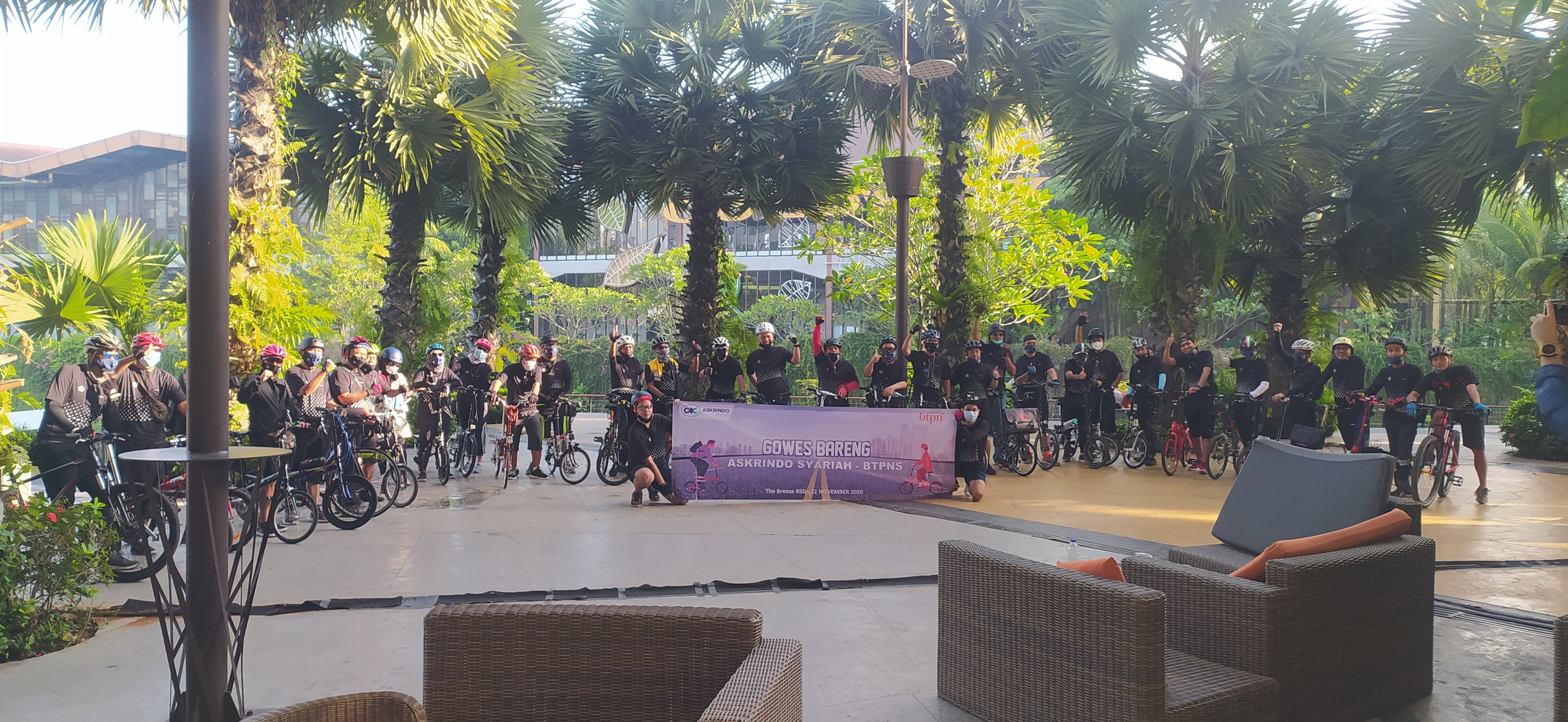 Gowes Bareng Askrindo Syariah Dengan Mitra 