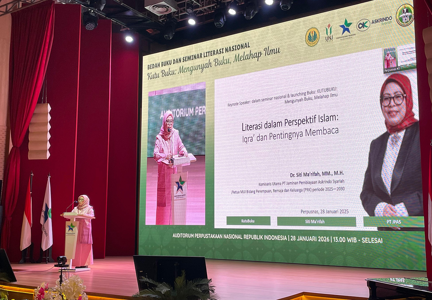 Askrindo Ikuti Bedah Buku dan Seminar Literasi Nasional