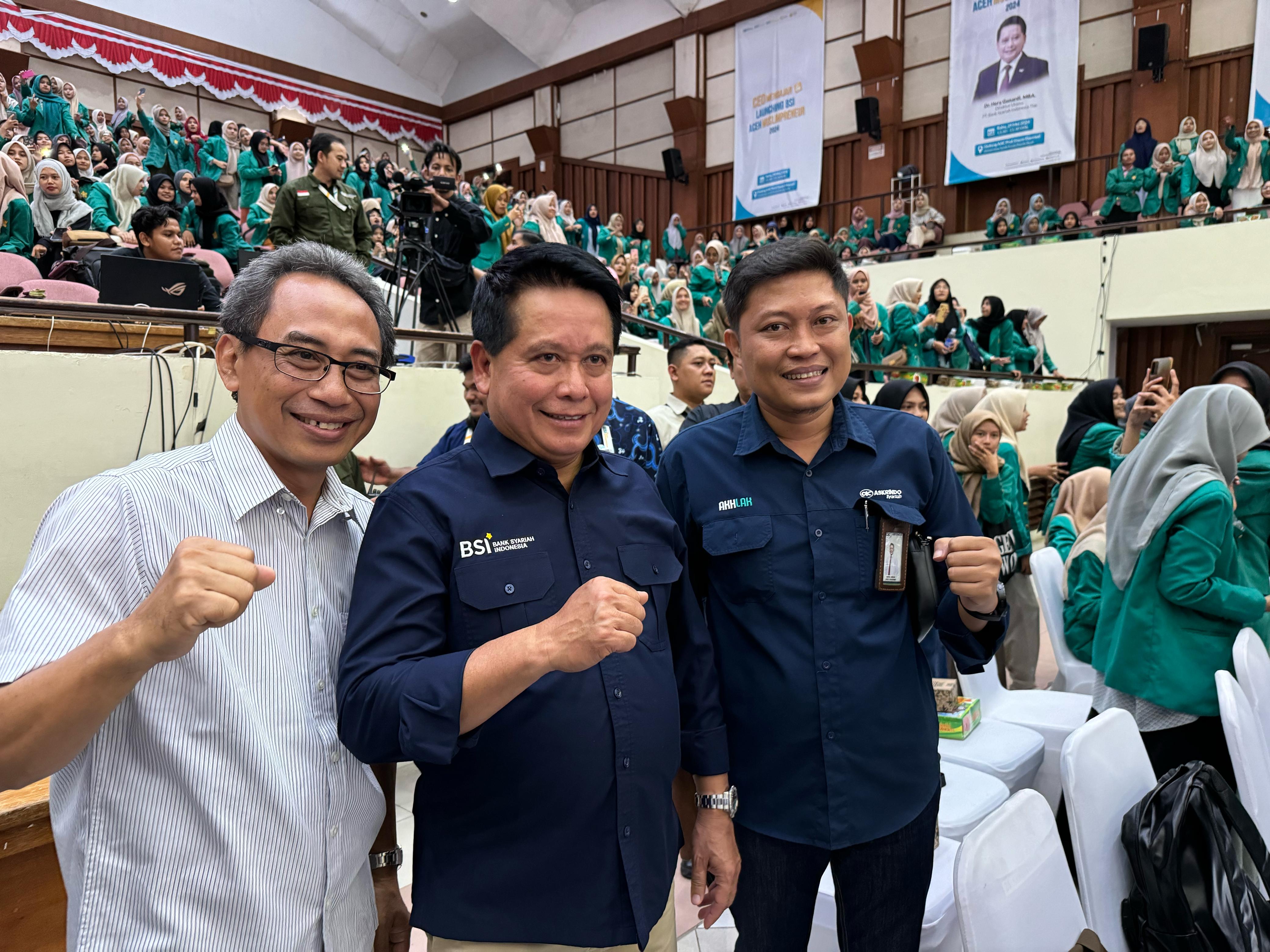 Askrindo Syariah Ikuti CEO Mengajar dan Launching Program BSI Aceh Muslimpreneur 2024