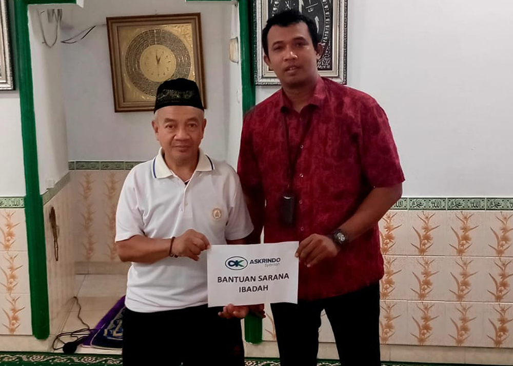Askrindo Syariah Salurkan Bantuan Sarana Ibadah untuk Mushala di Jakarta Pusat