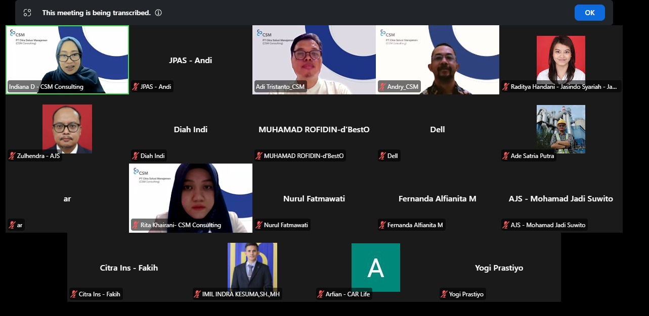 Askrindo Syariah Ikuti Webinar Annual Report, Pelaporan Menjadi Komunikasi Strategis