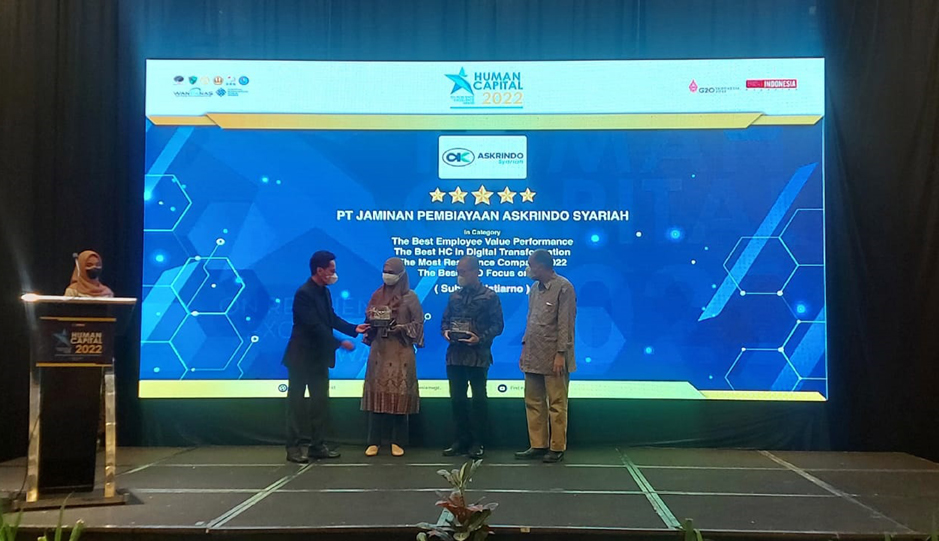 Askrindo Syariah Raih Penghargaan HC Award 2022