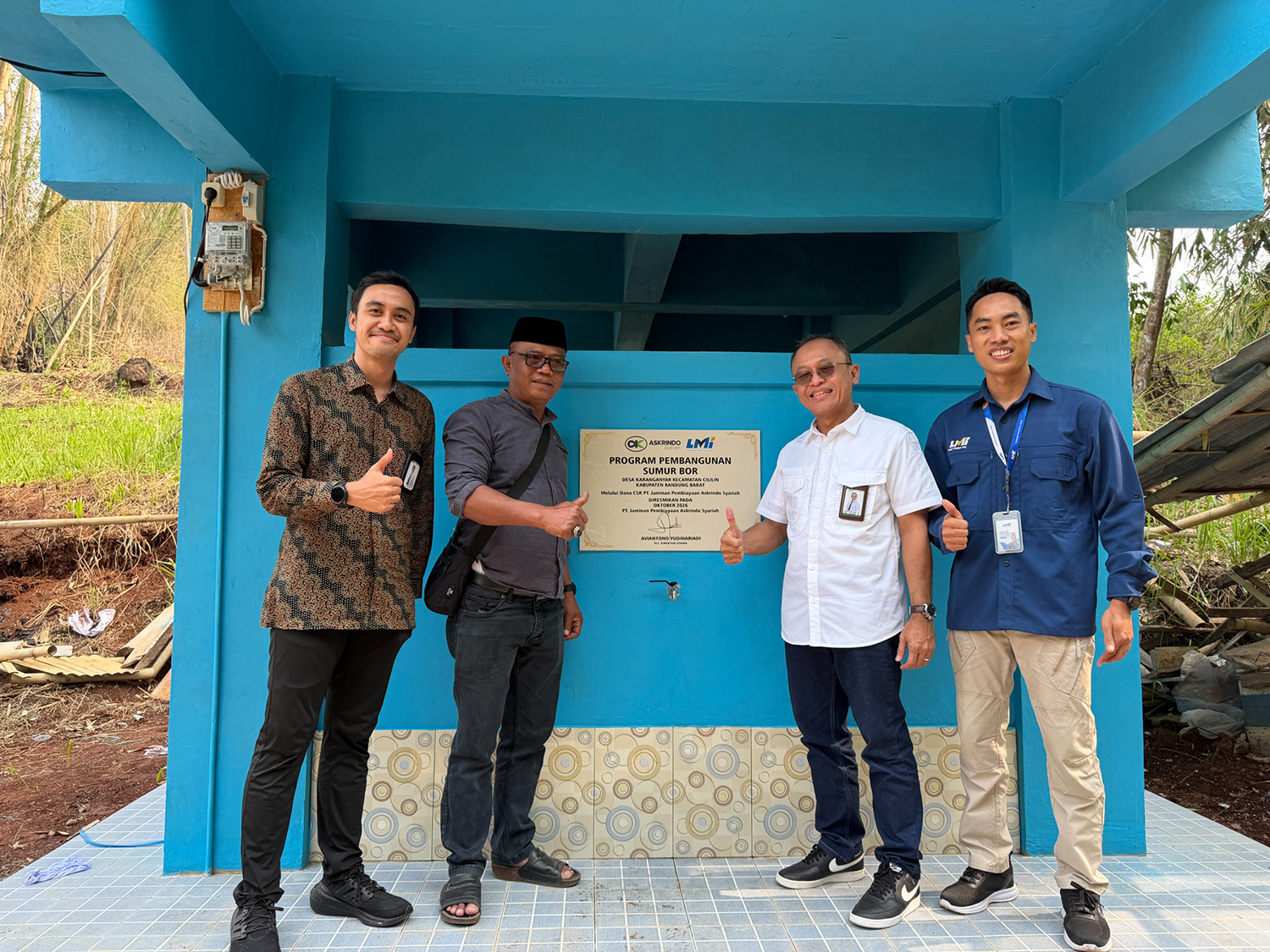 Askrindo Syariah Resmikan Sumur Bor untuk Warga Bandung Barat